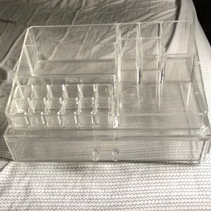 clear acrylic makeup/desk organizer
